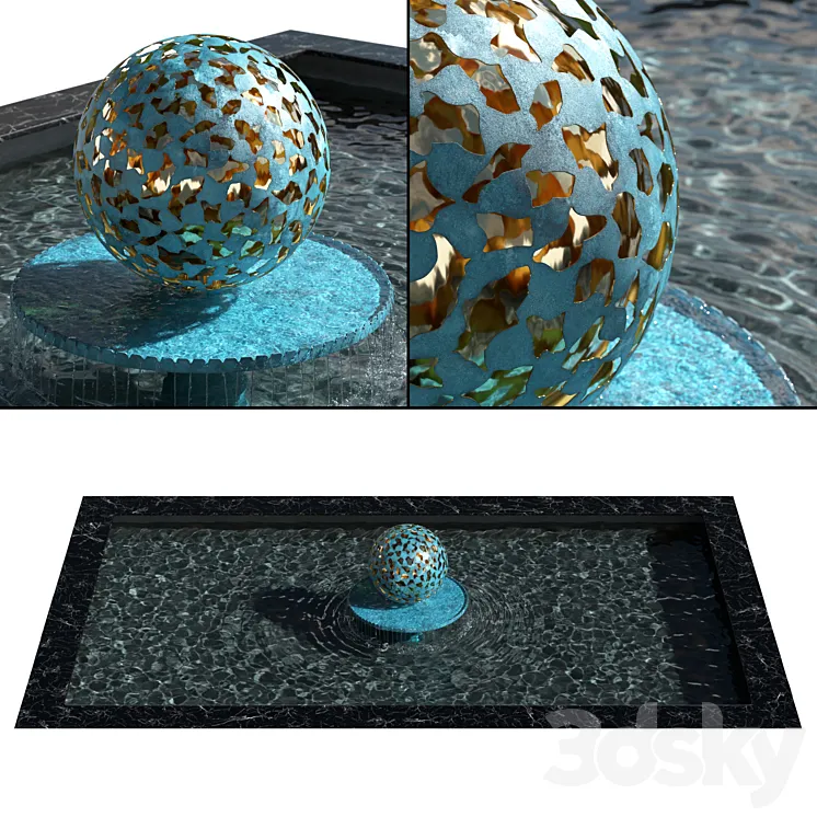 Fountain – Water Mantle by David Harber 3DS Max