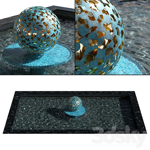 Fountain – Water Mantle by David Harber 3dsMax Model