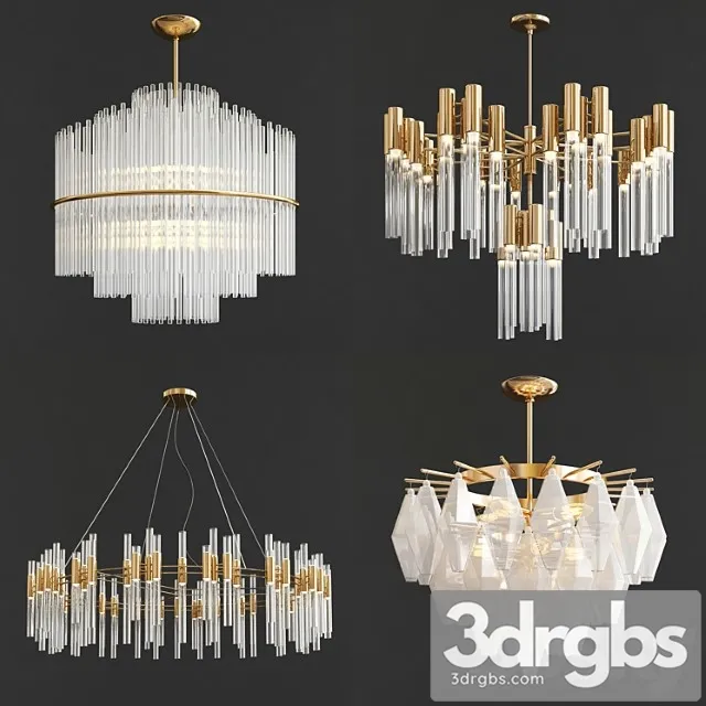 Four Exclusive Chandelier Collection 18 3dsmax Download