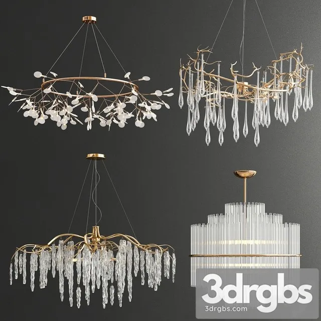 Four Exclusive Chandelier Collection 33 3dsmax Download