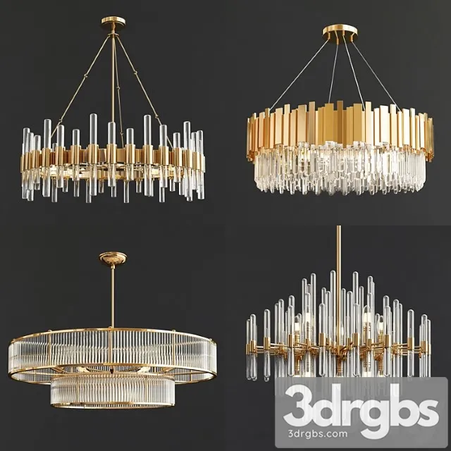 Four Exclusive Chandelier Collection 37 3dsmax Download