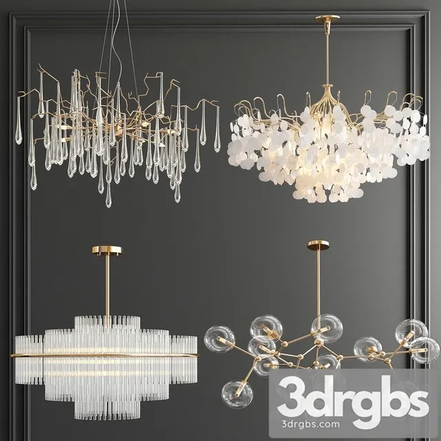 Four Exclusive Chandelier Collection 58 3dsmax Download
