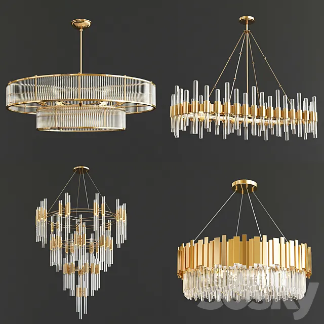 Four Exclusive Chandelier Collection_16 3DSMax File