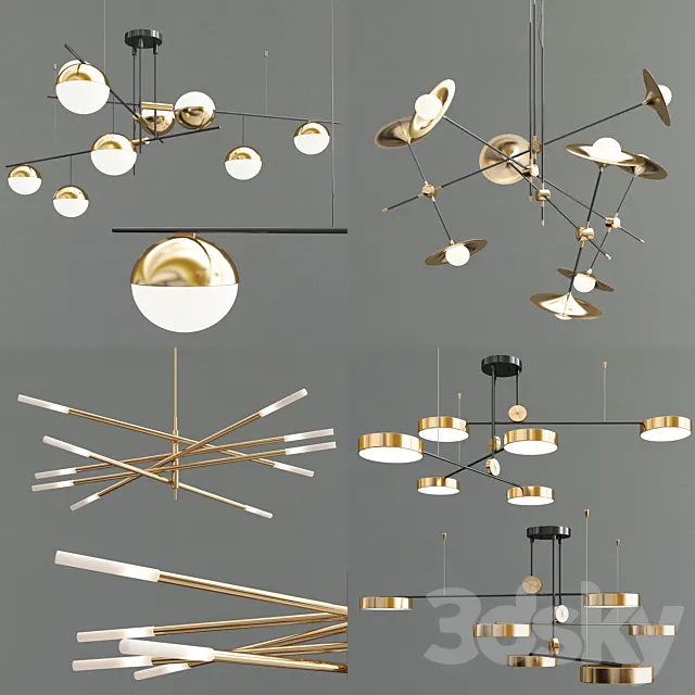 Four Exclusive Chandelier Collection_18 3ds Max