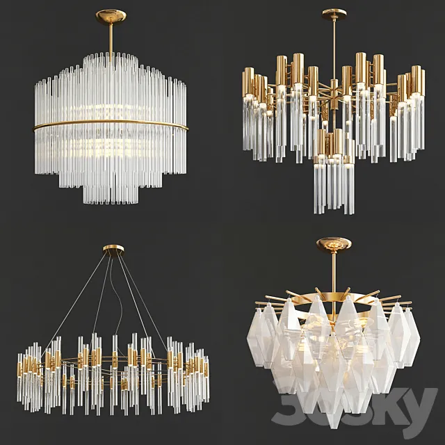 Four Exclusive Chandelier Collection_18 3DSMax File