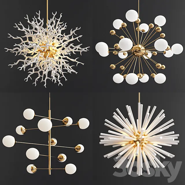 Four Exclusive Chandelier Collection_24 3ds Max