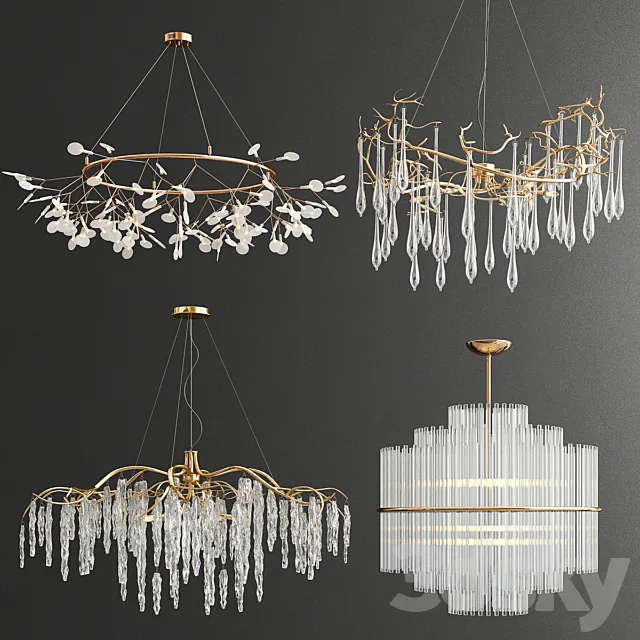Four Exclusive Chandelier Collection_33 3DSMax File