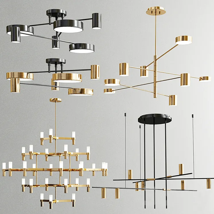 Four Exclusive Chandelier Collection_35 3DS Max