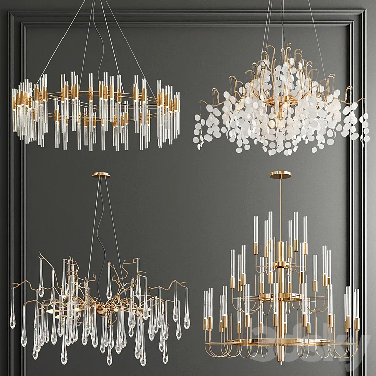 Four Exclusive Chandelier Collection_36 3DS Max