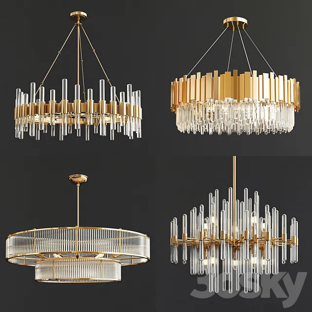 Four Exclusive Chandelier Collection_37 3DSMax File