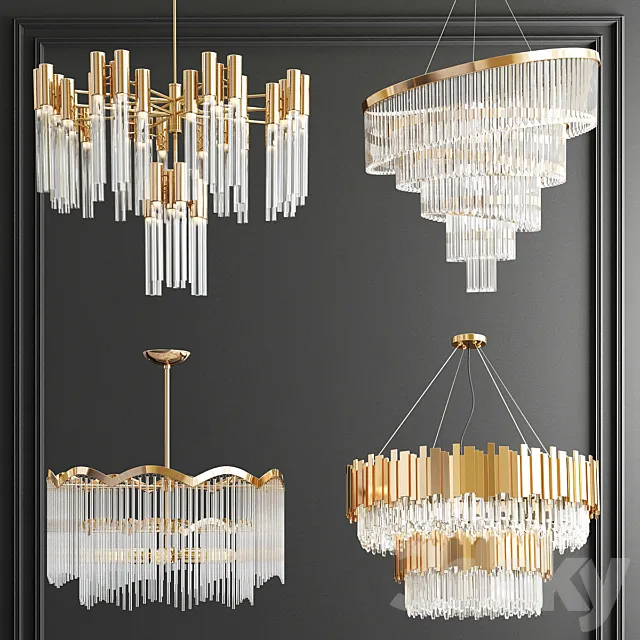 Four Exclusive Chandelier Collection_39 3ds Max