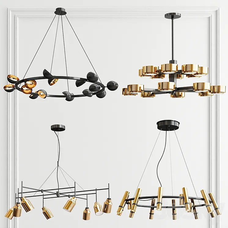 Four Exclusive Chandelier Collection_40 3DS Max