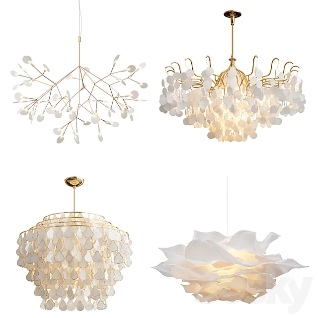 Four Exclusive Chandelier Collection_43 3DS Max Model