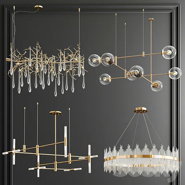 Four Exclusive Chandelier Collection_51 3DSMax File