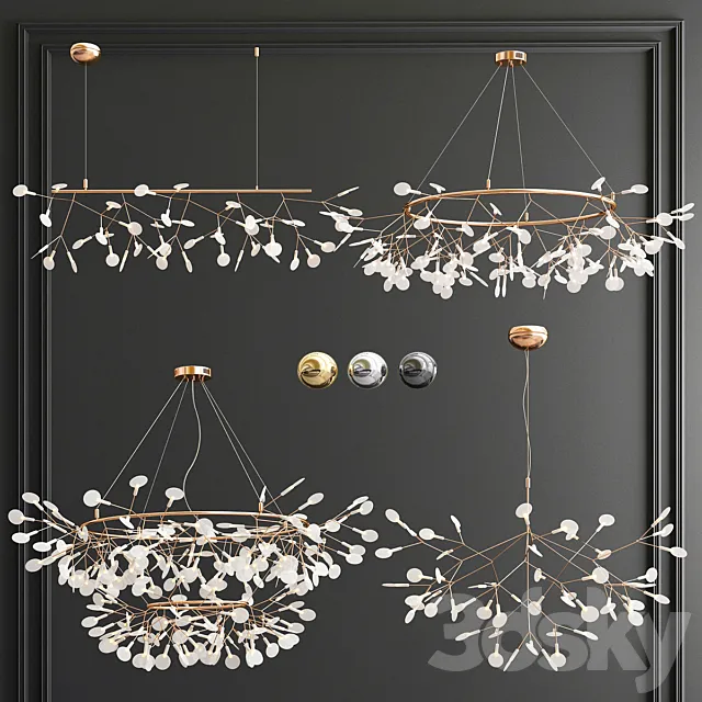 Four Exclusive Chandelier Collection_55 Moooi 3DS Max Model