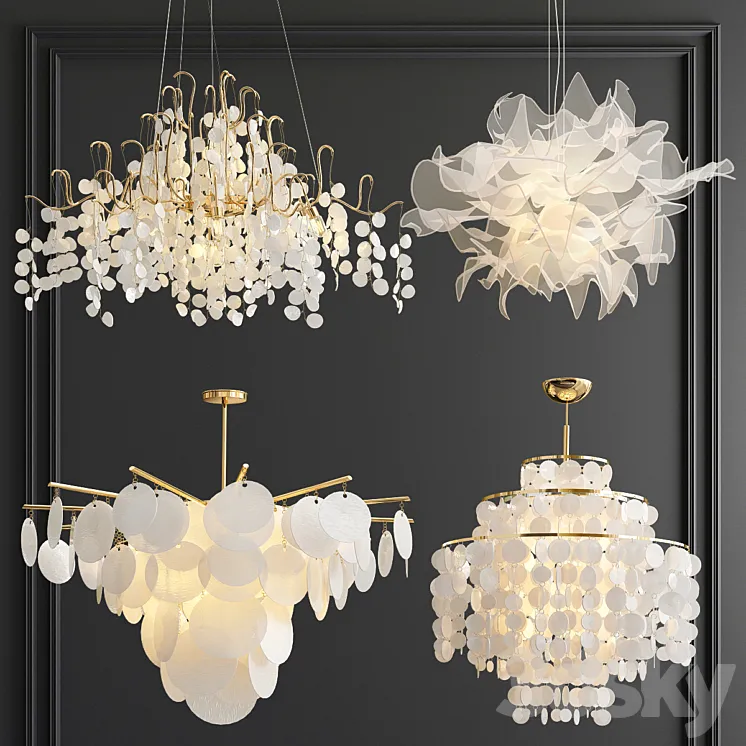 Four Exclusive Chandelier Collection_59 3DS Max