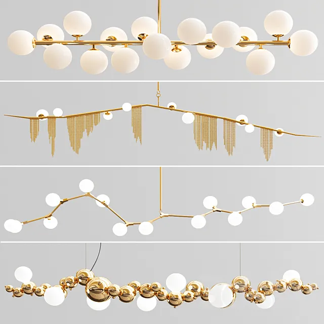Four Exclusive Chandelier Collection_6 3ds Max
