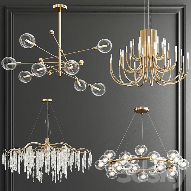 Four Exclusive Chandelier Collection_61 3DSMax File