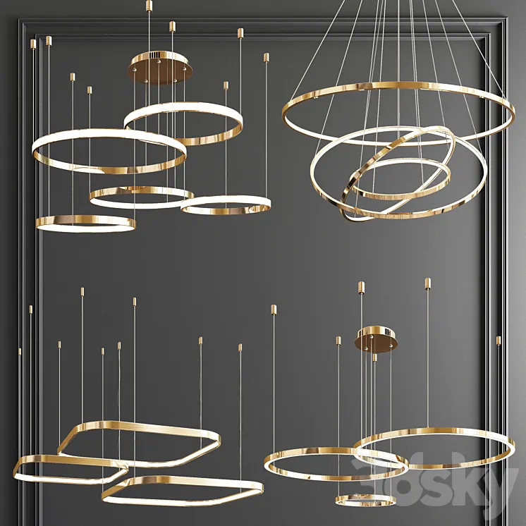 Four Exclusive Chandelier Collection_63 3DS Max