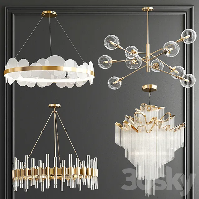 Four Exclusive Chandelier Collection_65 3ds Max