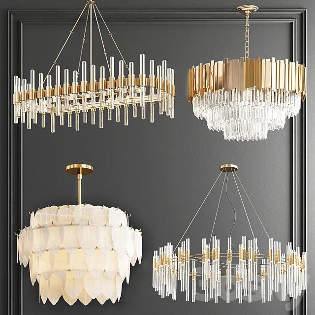 Four Exclusive Chandelier Collection_68 3ds Max