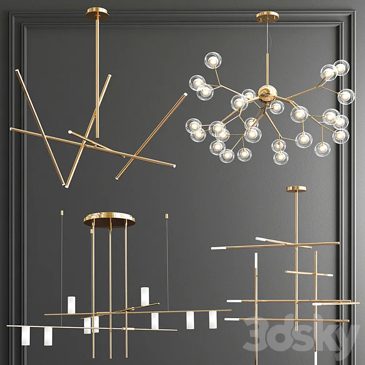 Four Exclusive Chandelier Collection_68 3DS Max