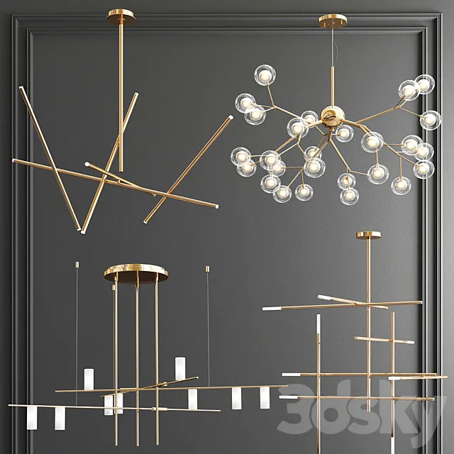 Four Exclusive Chandelier Collection_68 3DSMax File