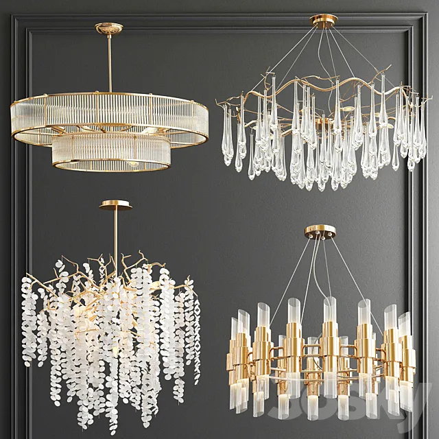 Four Exclusive Chandelier Collection_72 3DS Max Model