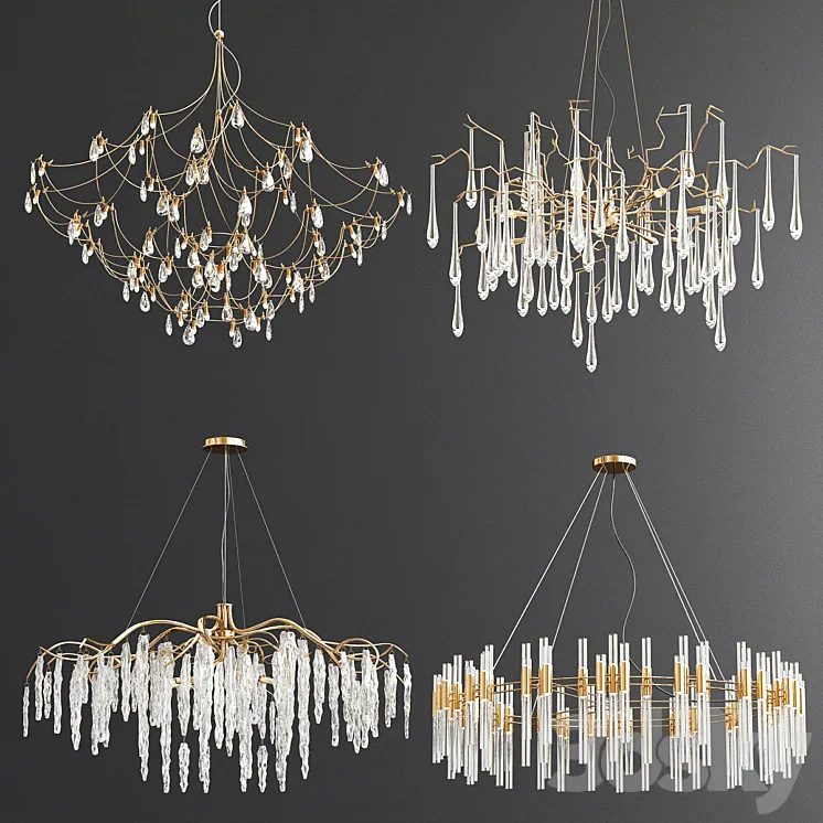 Four Exclusive Chandelier Collection_75 3DS Max
