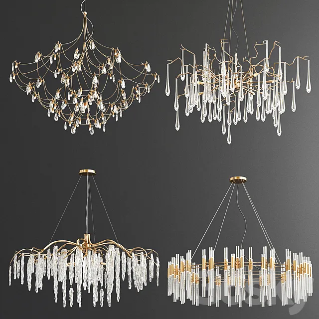 Four Exclusive Chandelier Collection_75 3DSMax File