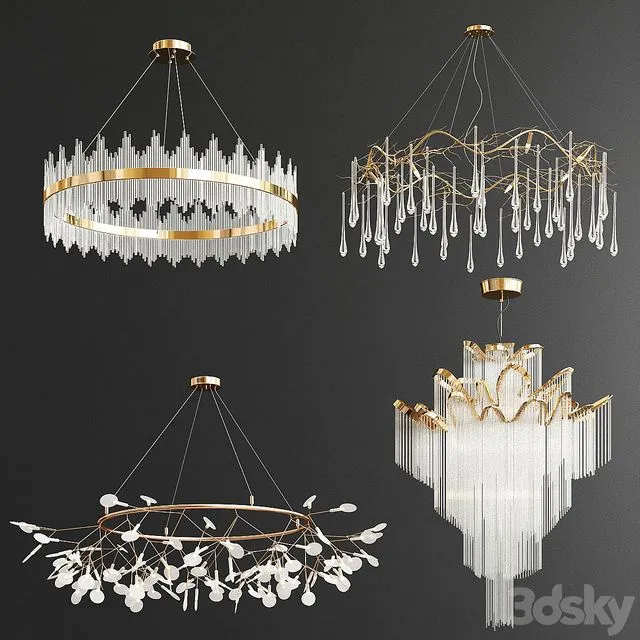 Four Exclusive Chandelier Collection_78 3dsMax Model
