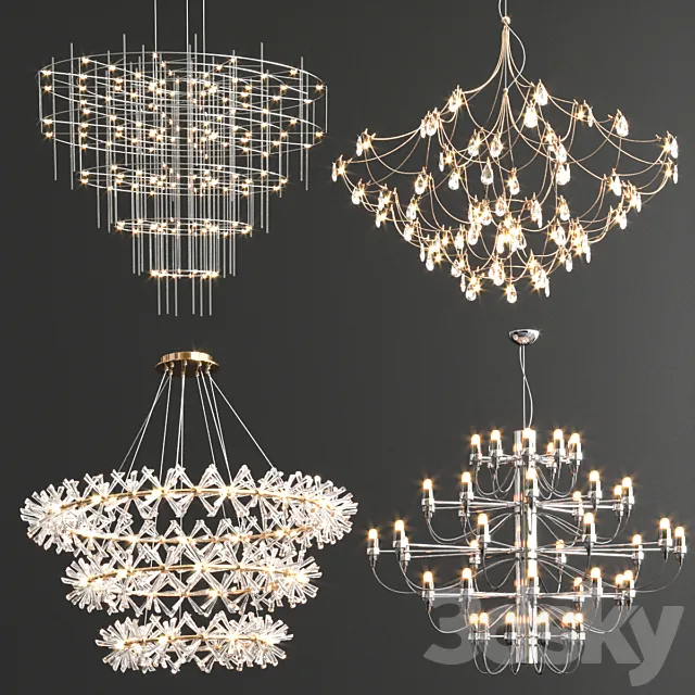 Four Exclusive Chandelier Collection_79 3DSMax File