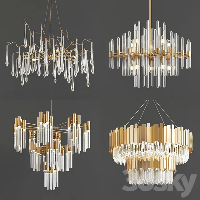 Four Exclusive Chandelier Collection_8 3DSMax File