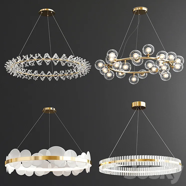 Four Exclusive Chandelier Collection_81 3DS Max