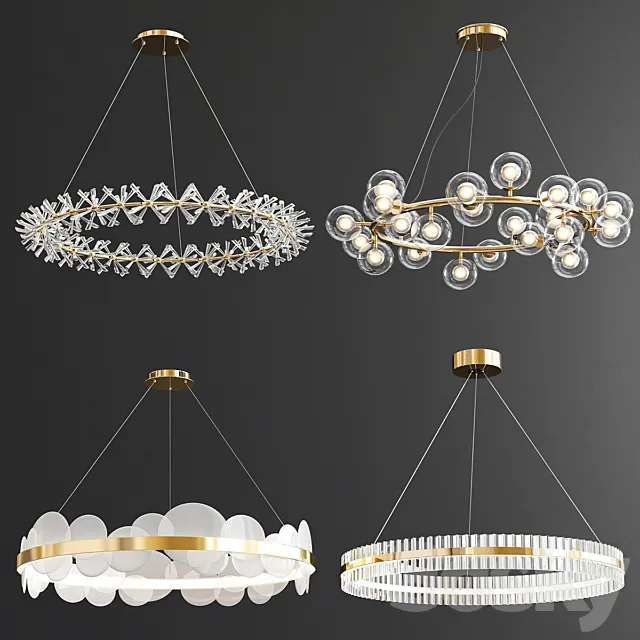 Four Exclusive Chandelier Collection_81 3DSMax File