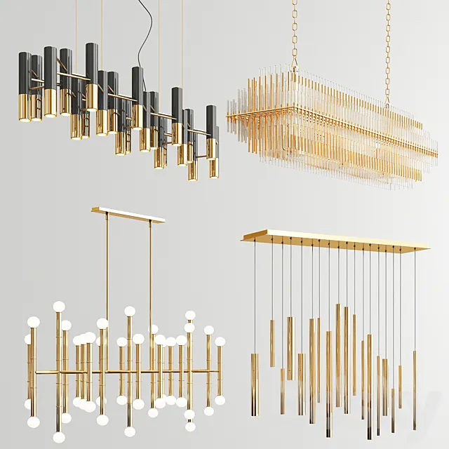 Four Exclusive Chandelier Collection_82 3DS Max Model