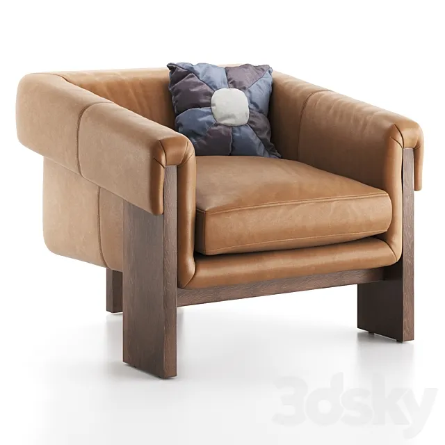 Four Hands _ Cairo Chair – Palermo Cognac 3ds Max