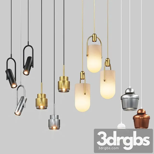 Four hanging light set 02 3dsmax Download