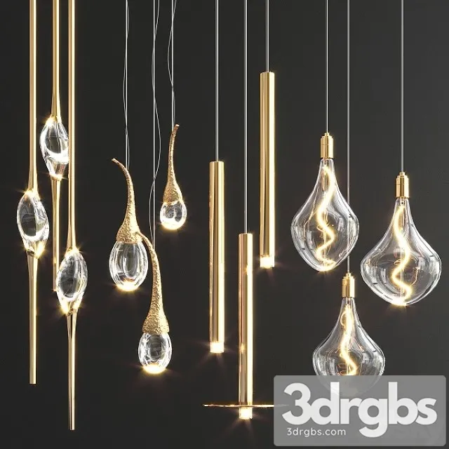 Four Hanging Lights 70 3dsmax Download