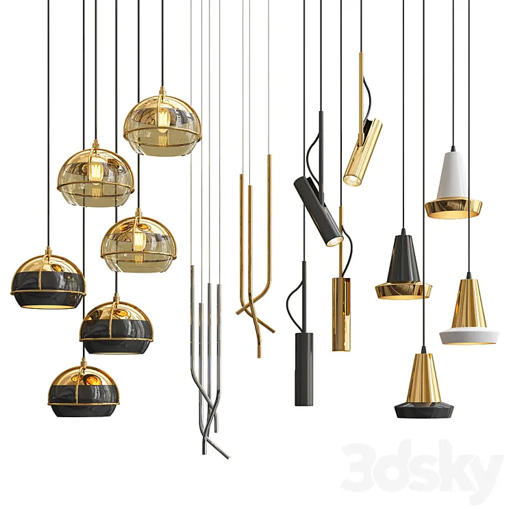 Four Hanging Lights_24 Exclusive 3DS Max