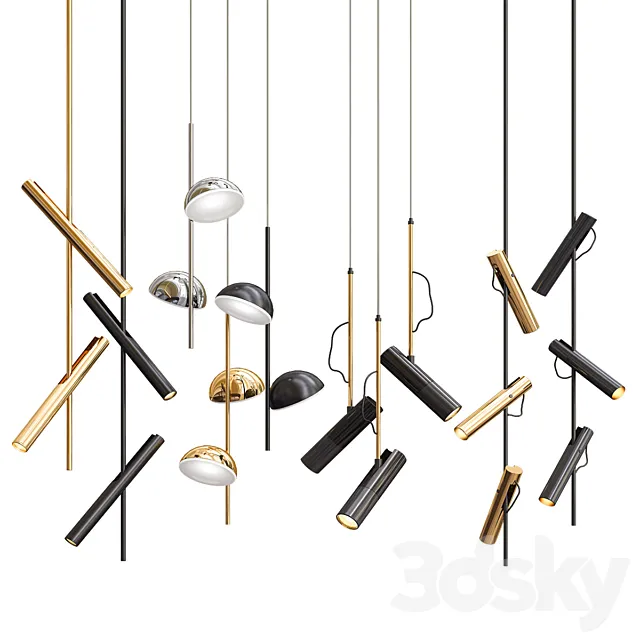 Four Hanging Lights_27 Exclusive 3DS Max Model