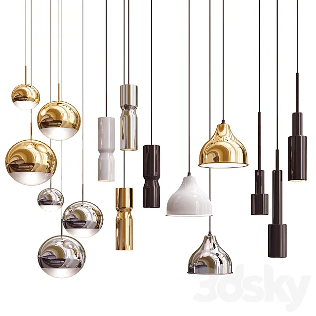 Four Hanging Lights_29 Exclusive 3DSMax File