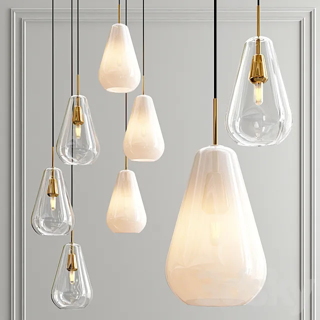 Four Hanging Lights_37 Exclusive 3DSMax File