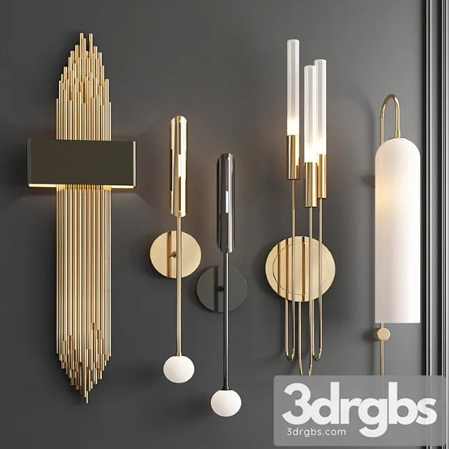 Four Nice Wall Lights 11 1 3dsmax Download