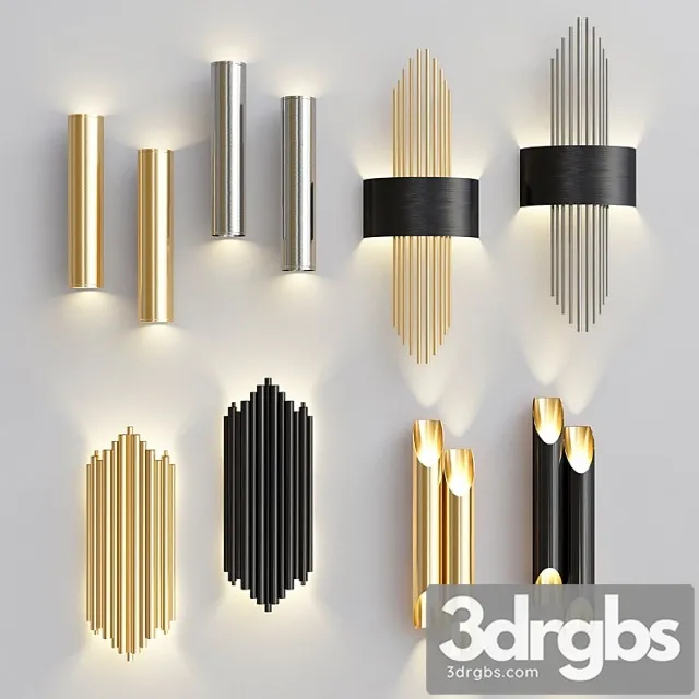 Four Nice Wall Lights 3 1 3dsmax Download