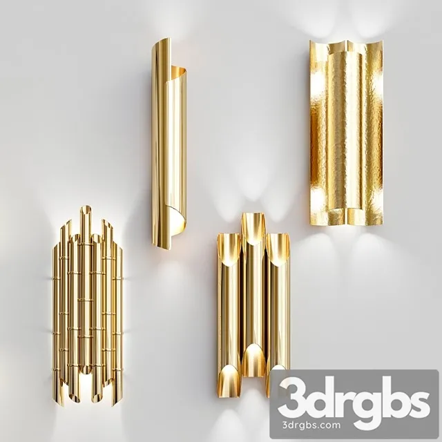 Four Nice Wall Lights 4 3dsmax Download