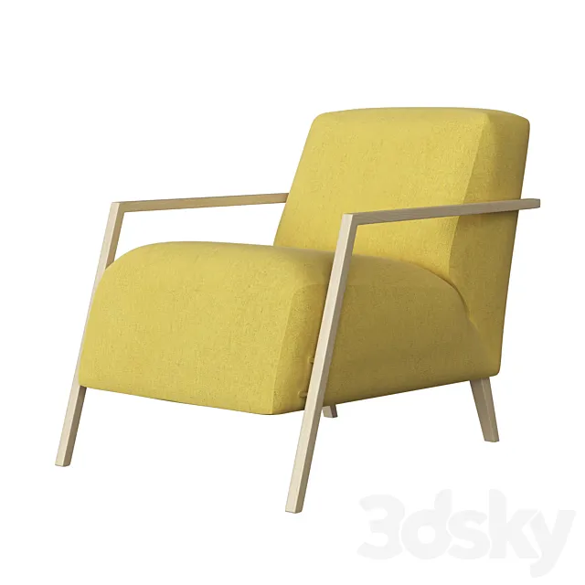 Foxi armchair 3ds Max