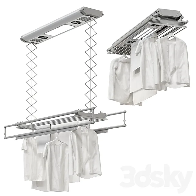 Foxydry Air ceiling drying rack 3ds Max