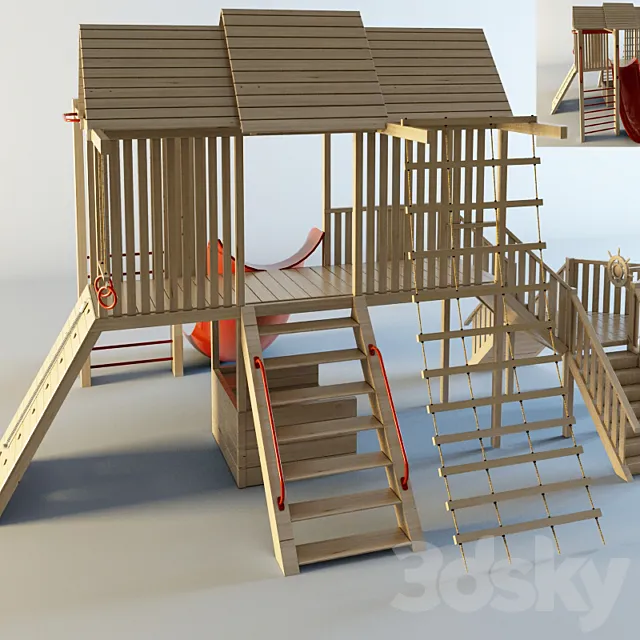 Fragment of a playground 3ds Max