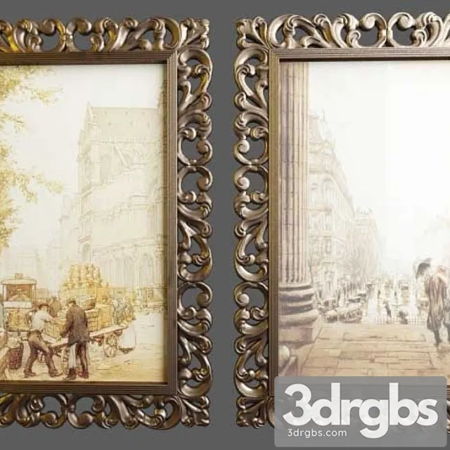 Frame mirrors paintings 3dsmax Download